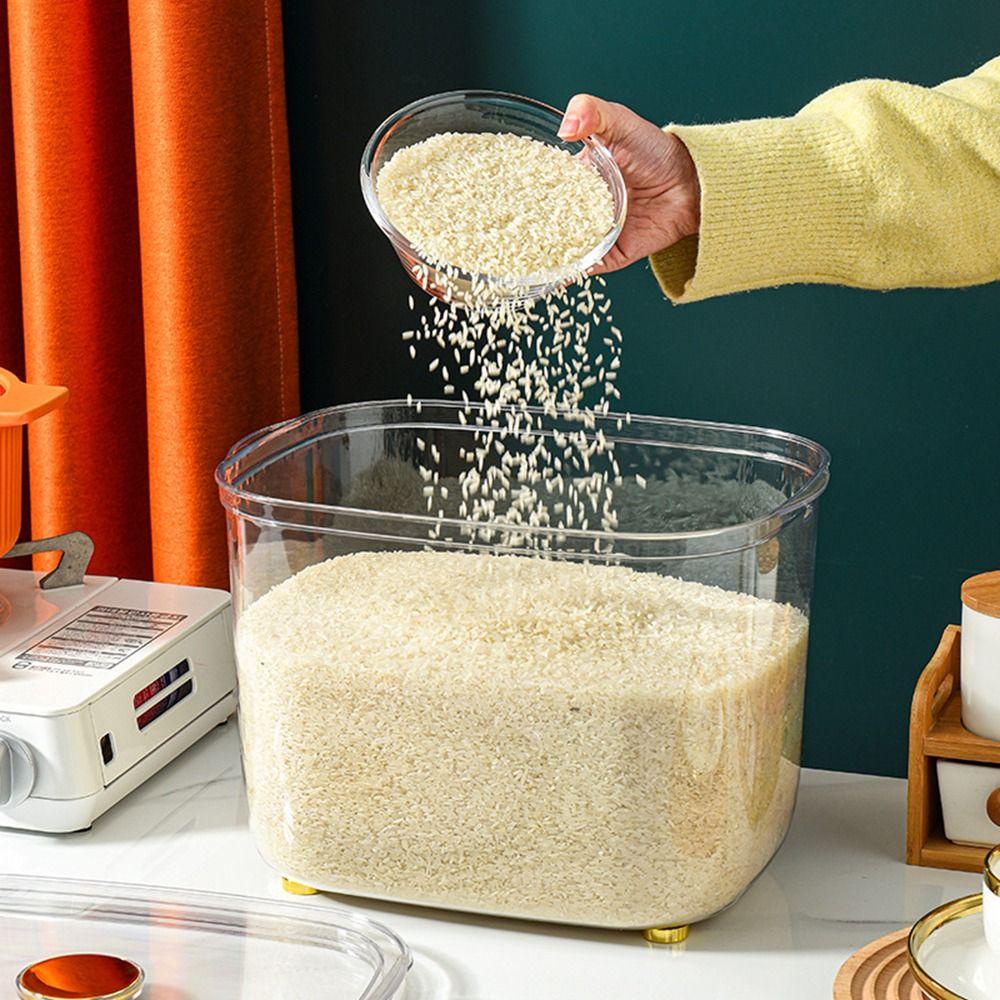 Hộp Đựng Gạo / Thực Phẩm Khô Kín Khí Trong Suốt