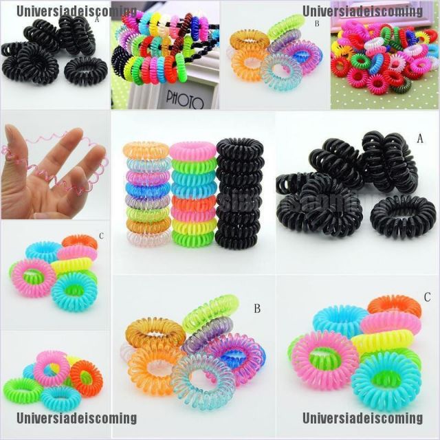 Sỉ 10 lò xo cột tóc loại trung 2-3cm
