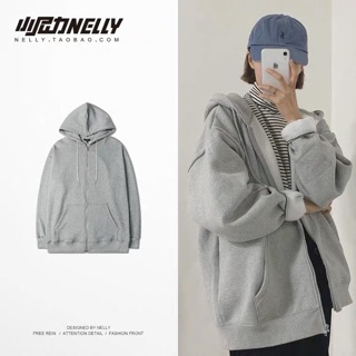 Áo khoác nỉ lót lông trơn Nelly taobao