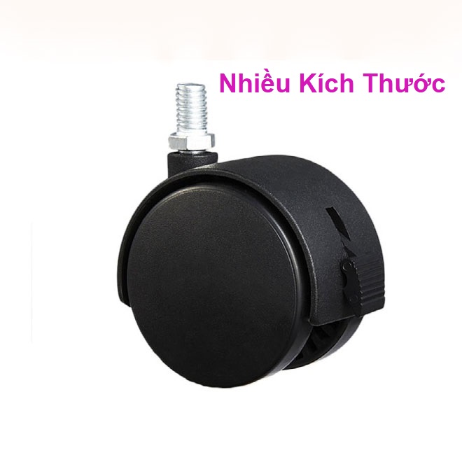 BÁNH XE NHỰA CÓ KHÓA, BÁNH XE TY REN