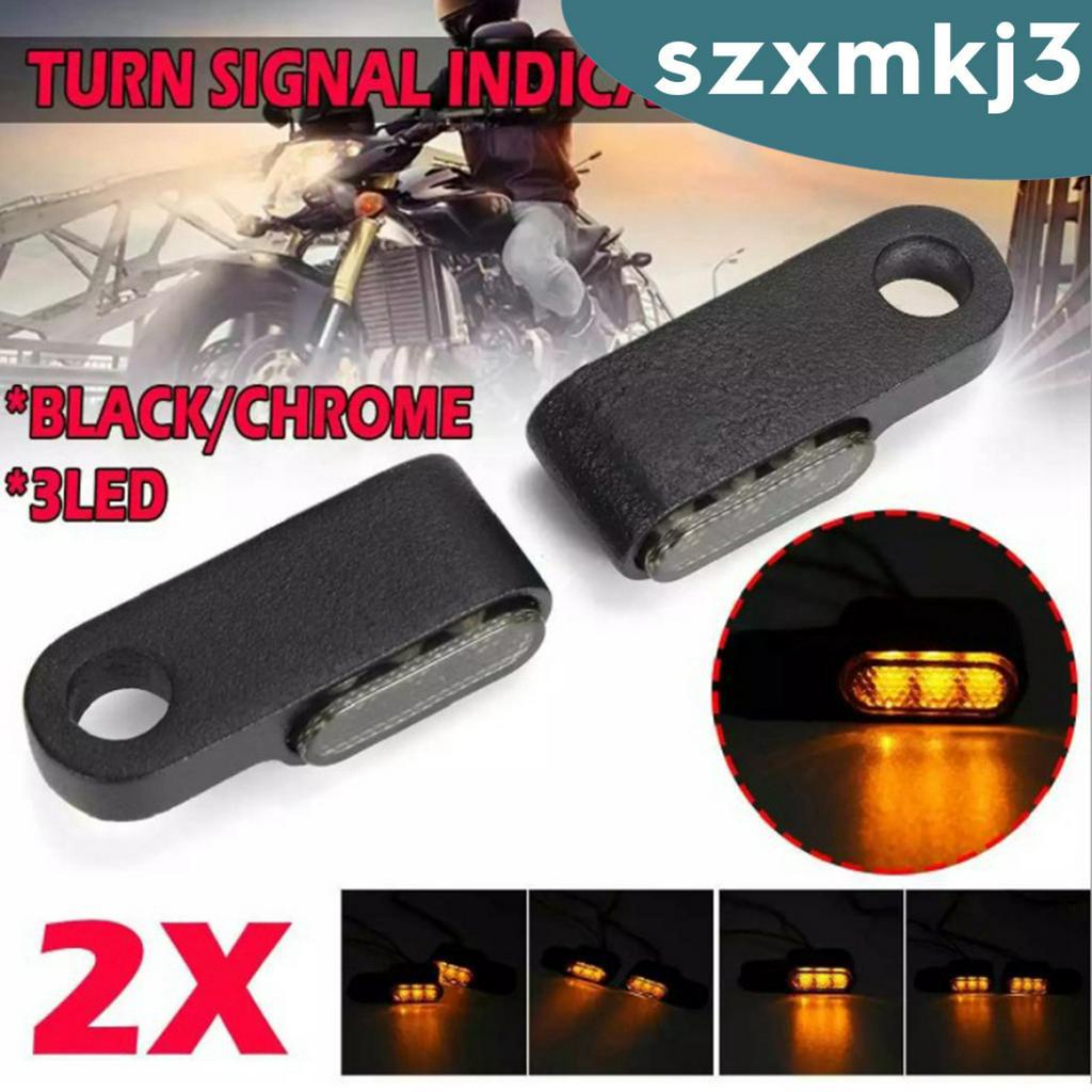 1 Cặp Đèn LED Xi Nhan Màu Hổ Phách Dành Cho Xe Mô Tô Cruiser Chorme