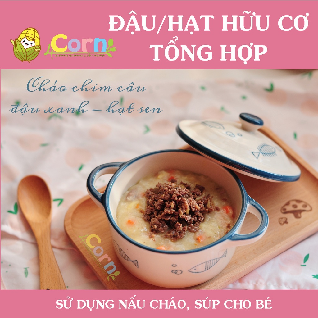 Các loại đậu hạt hữu cơ cho bé ăn dặm (hũ, túi 50-250g)