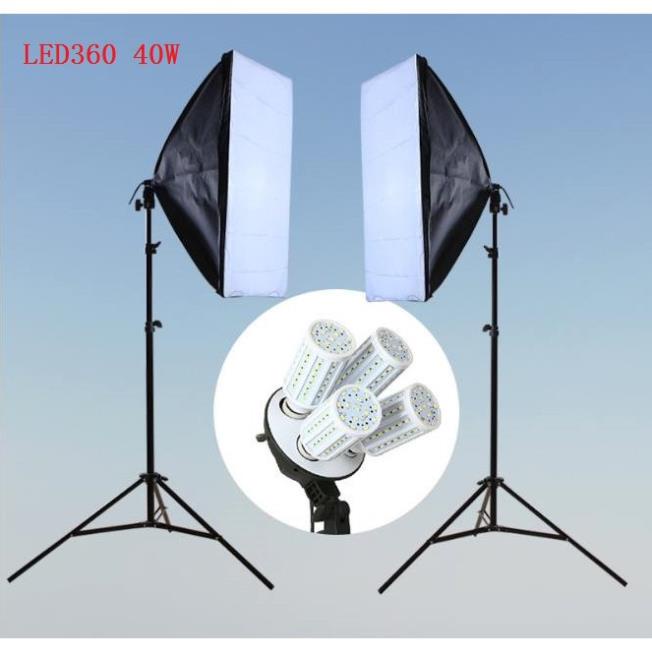 Bộ kit studio 2 đèn 4 bóng LED360 40w