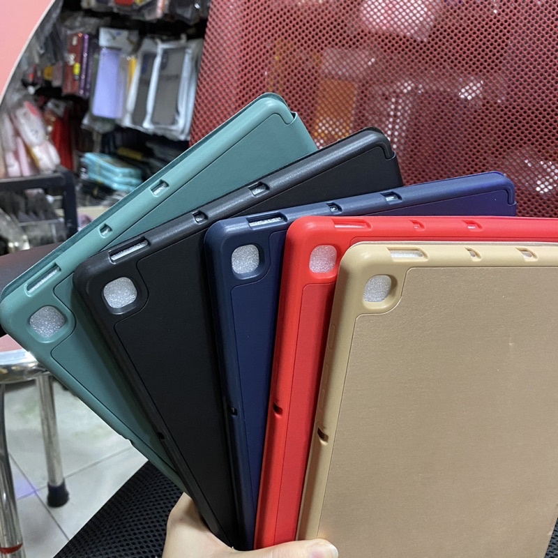 Bao Da TPU Máy Tính Bảng Samsung Galaxy Tab S6 lite P615 P610 dẻo màu có khe nhét bút