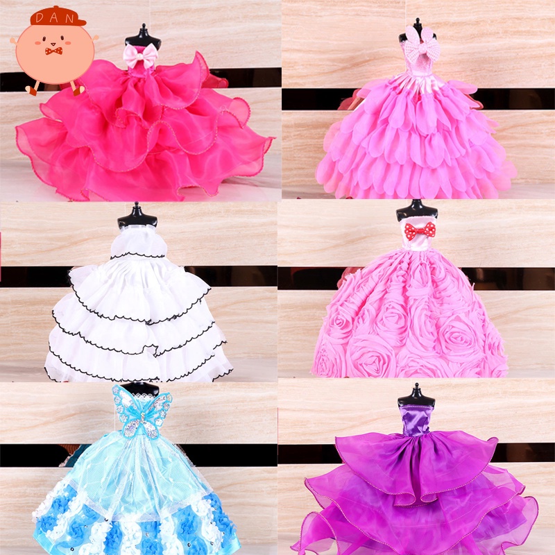 Đầm Công Chúa Đồ Chơi Búp Bê Dài 30CM