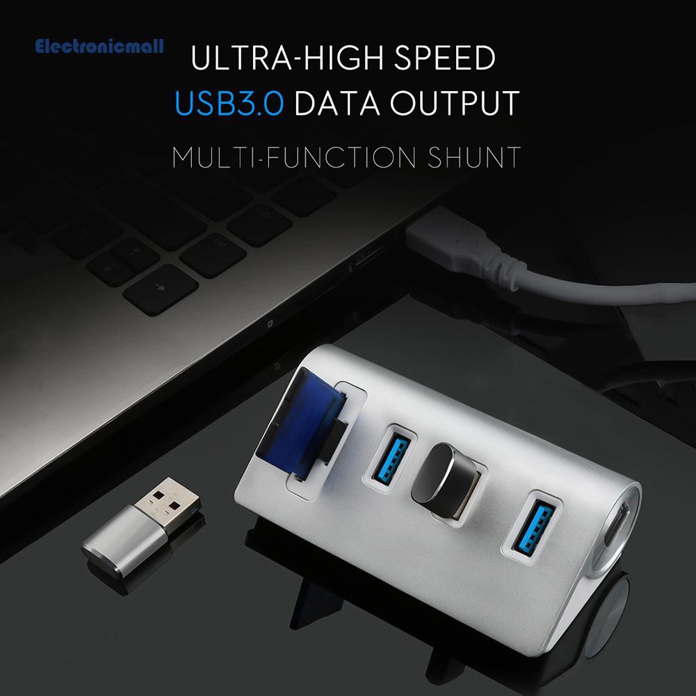 Đầu Chia 3 Cổng Usb 3.0 Loại Nhỏ Gọn Mall01 Rocketek Hub-3Pc2 Cho Macbook Laptop