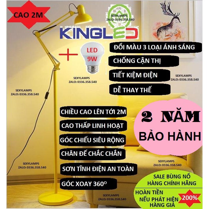 Đèn cây đứng kiểu dáng Pixar DPX08 kèm bóng LED