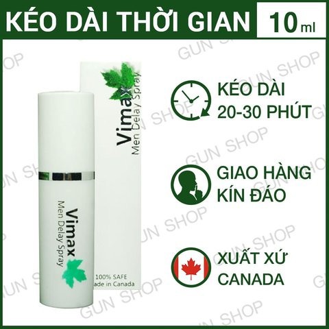 Chai xịt thảo dược v.im.ax - Hiệu Quả cho phái mạnh [ An Toàn & Chính Hãng ]