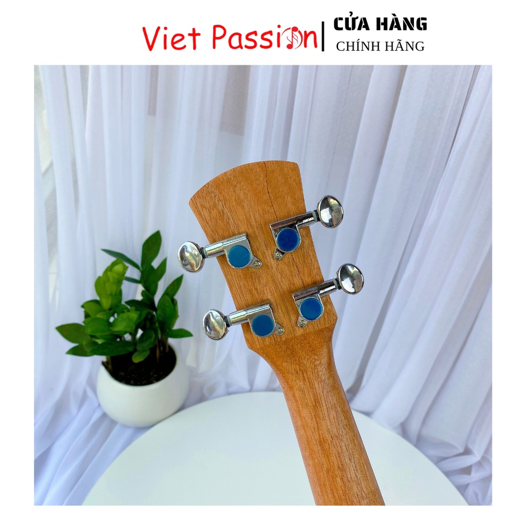 Đàn ukulele concert mã HolaD Viet Passion họa tiết nhí viền đen thiết kế khóa đúc cao cấp cho bạn mới bắt đầu tập chơi
