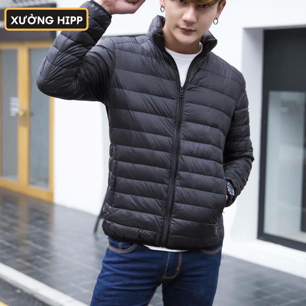 Áo khoác phao lông vũ nam siêu nhẹ Xưởng Hipp, siêu ấm form ôm tôn dáng full size, KP01 | BigBuy360 - bigbuy360.vn