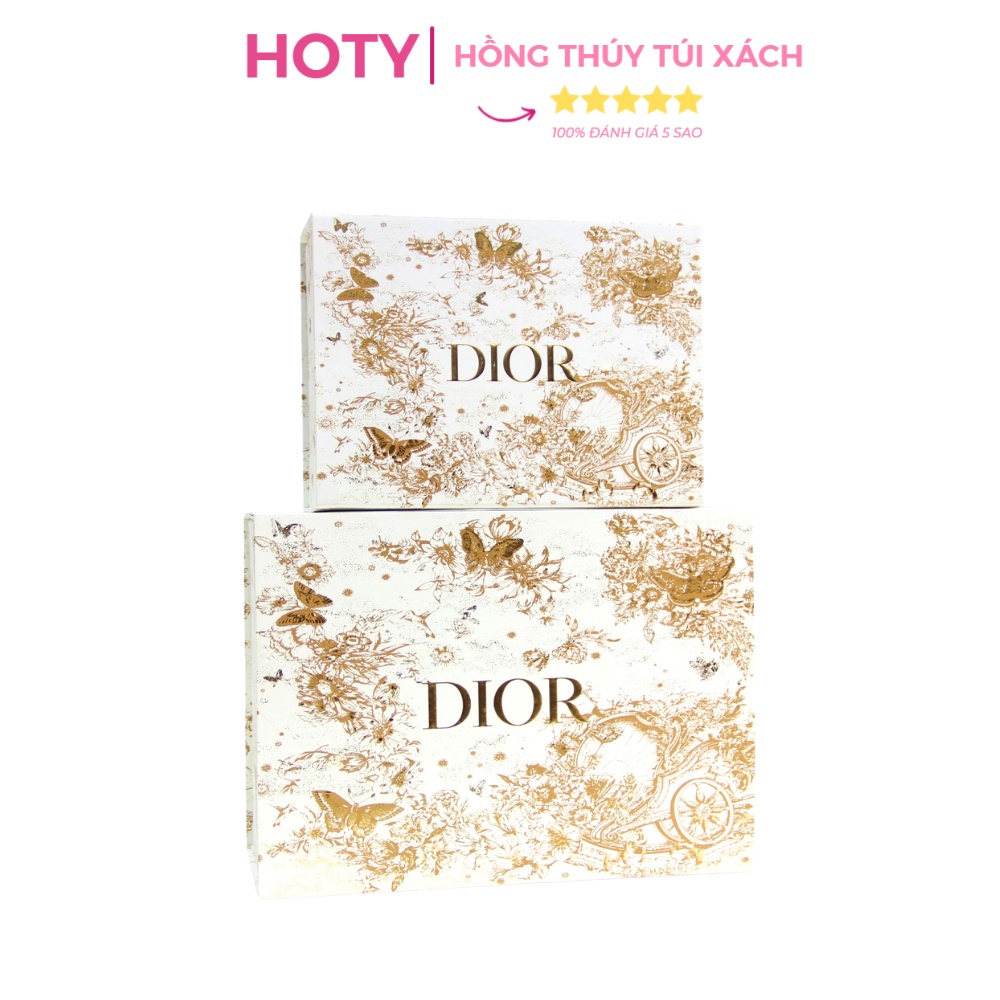 Hộp Nam Châm Di or Trắng Chữ Vàng Nguyên Bản , Hôp Giấy Quà Tặng Di or Cao Cấp
