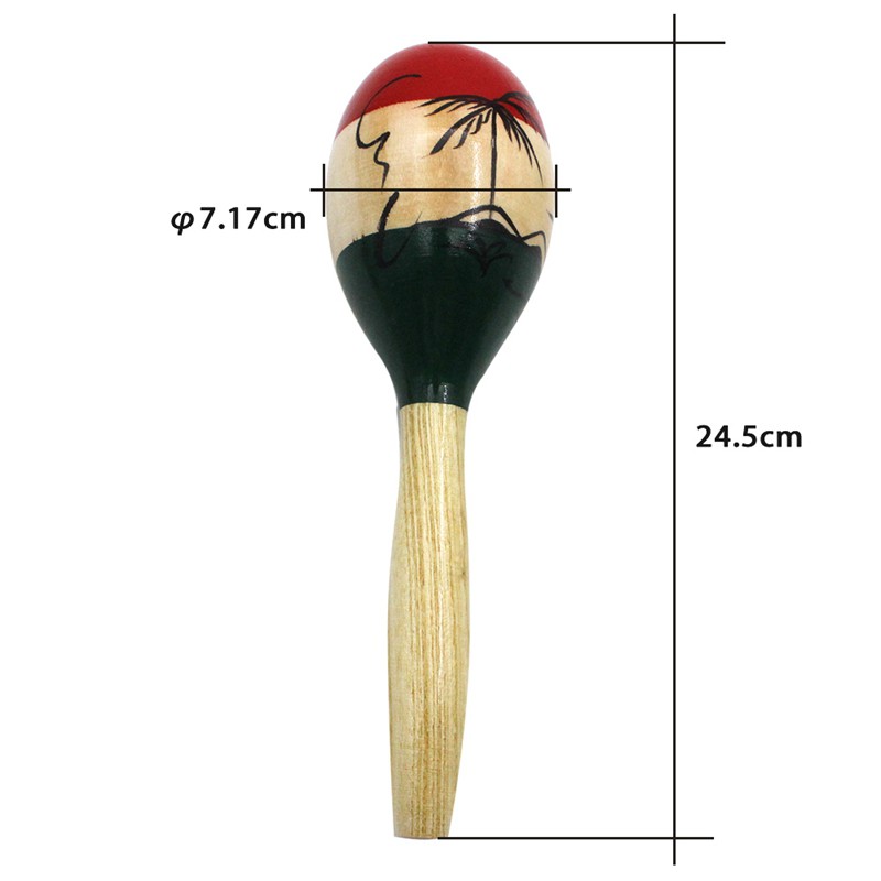 Cặp lắc tay Maraca bằng gỗ sáng tạo