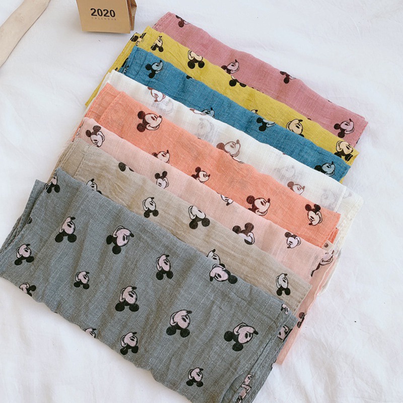 Khăn choàng cổ mềm mại chất liệu sợi polyester thời trang dễ thương cho bé