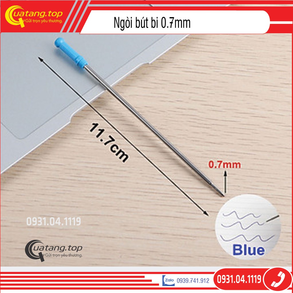 Ruột bút bi 0.7mm dùng cho bút gỗ xoay, bút ký tên và một số dòng bút CEO phổ biến trên thì trường