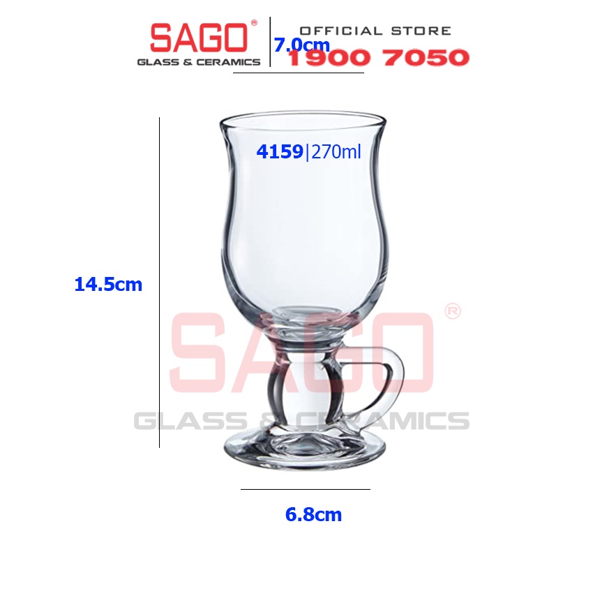 Ly Thủy Tinh Pasabahce Irish Coffee 270 ml | Thủy Tinh cao cấp , Nhập Khẩu Thổ Nhĩ kỳ