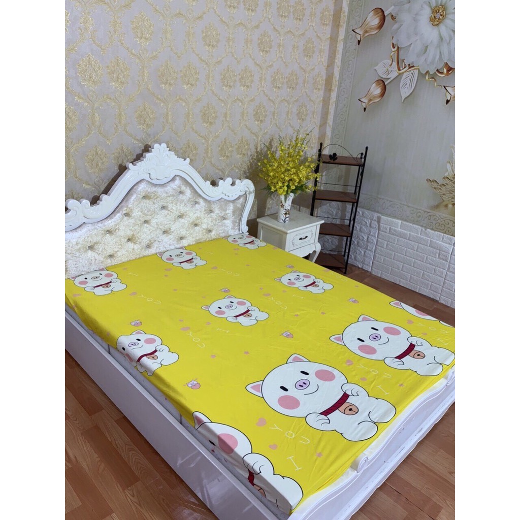 Ga chống thấm cotton hcm 1m6 mẫu hoa nền mận