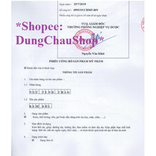 Kem Bôi Ngư Tinh Thảo dùng cho người bị trĩ, táo bón, nóng rát hậu môn