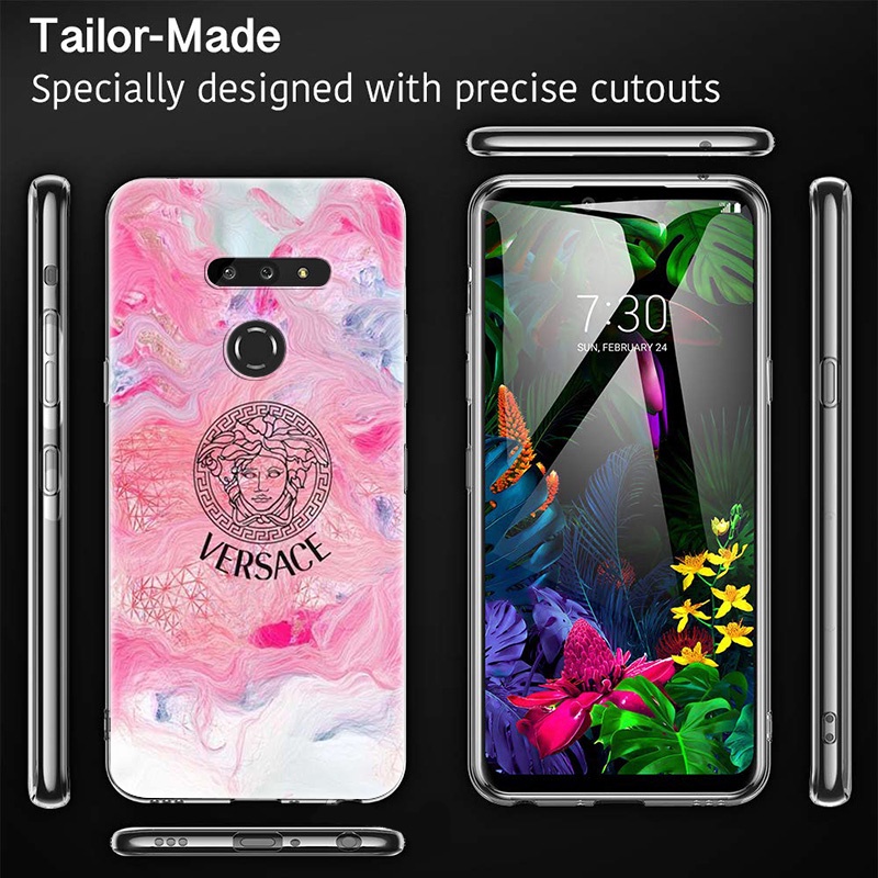 Ốp Điện Thoại Mềm Trong Suốt In Logo Versace Cho iPhone 13 12 11 Mini Pro Max 13pro 12pro YN112