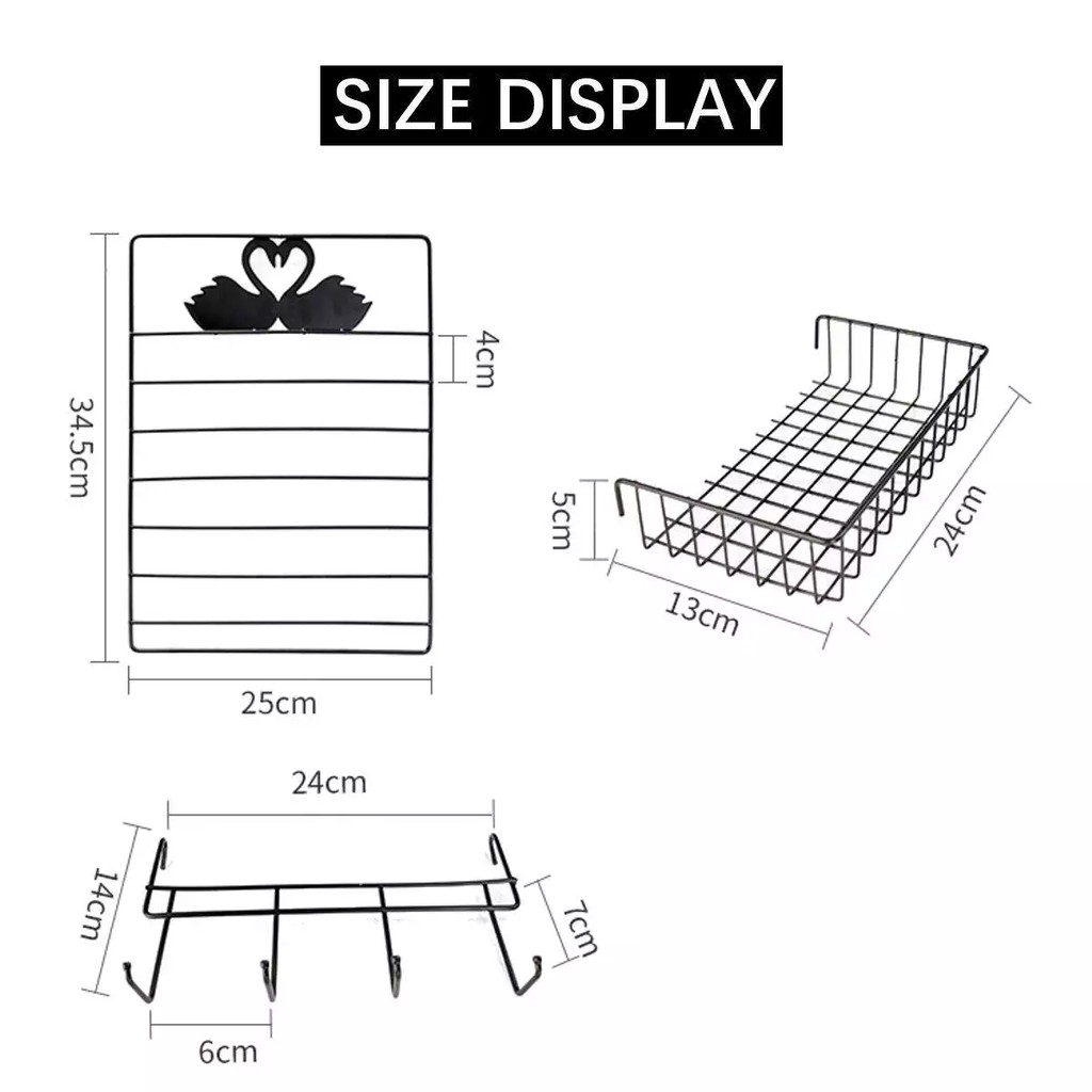 2 lớp Keo Dán Treo Tường Sắt Phím Treo Giá Đựng Đồ có Cửa Nhà Tổ Chức