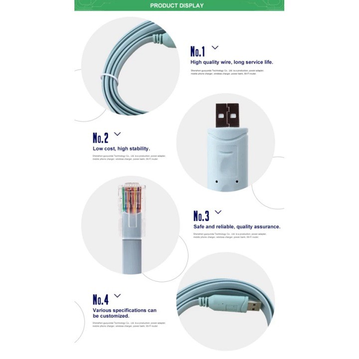 Cáp lập trình Console USB to RJ45 - Cáp kĩ thuật