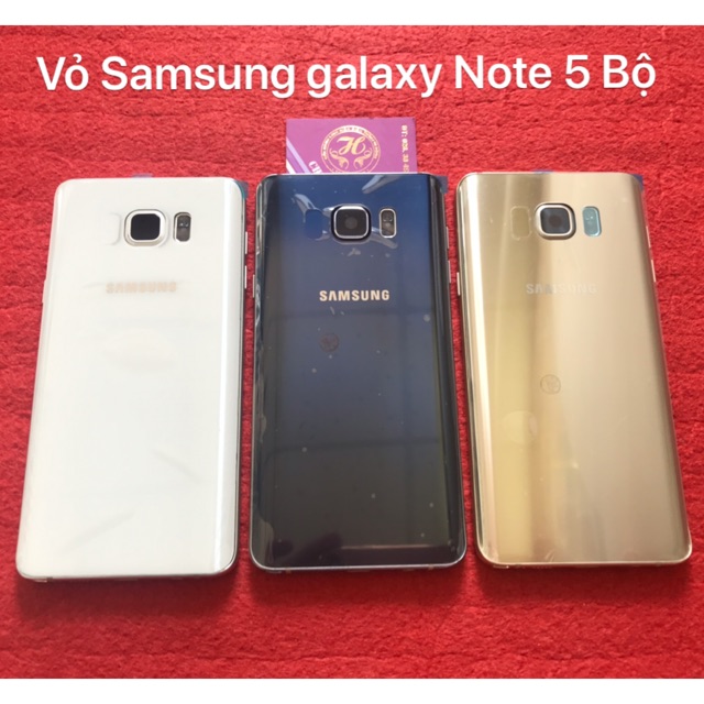 Vỏ Samsung galaxy Note 5(EB-BN920)nguyên bộ sườn nhôm nguyên khói và nắp sau