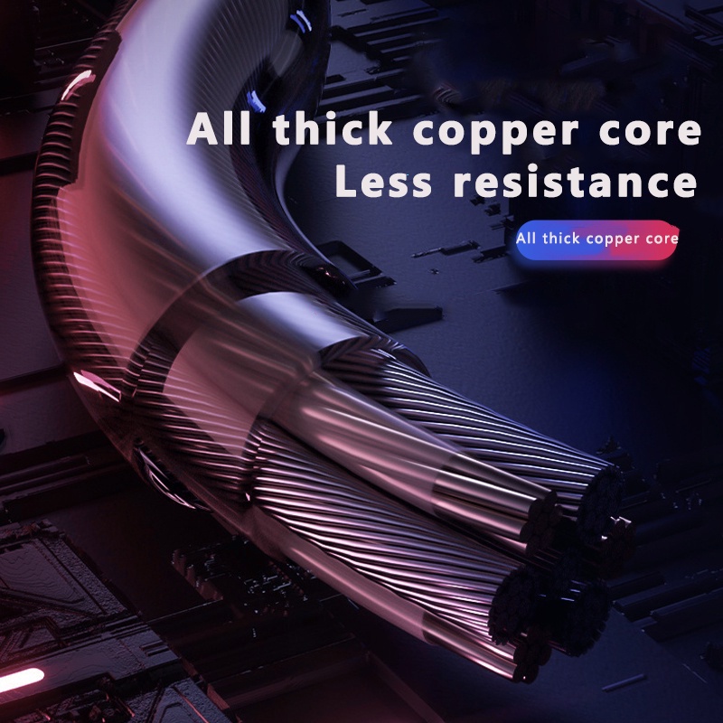 1M Kebiss LED Light Charger Cáp USB cho dòng thiết bị IP11 12promax 6 7 8 X Xr Cáp 3A Dây sạc nhanh Cáp USB C