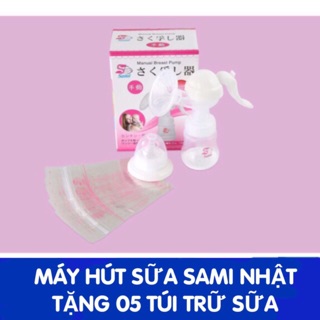 Máy hút sữa cầm tay Sami Nhật Bản - Tặng kèm 5 túi trữ sữa Sami