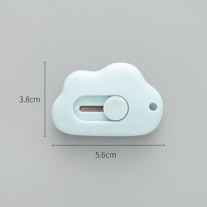 Dao dọc giấy mini hình đám mây, hình thỏ nhỏ gọn tiện dụng có thể làm móc khoá cute