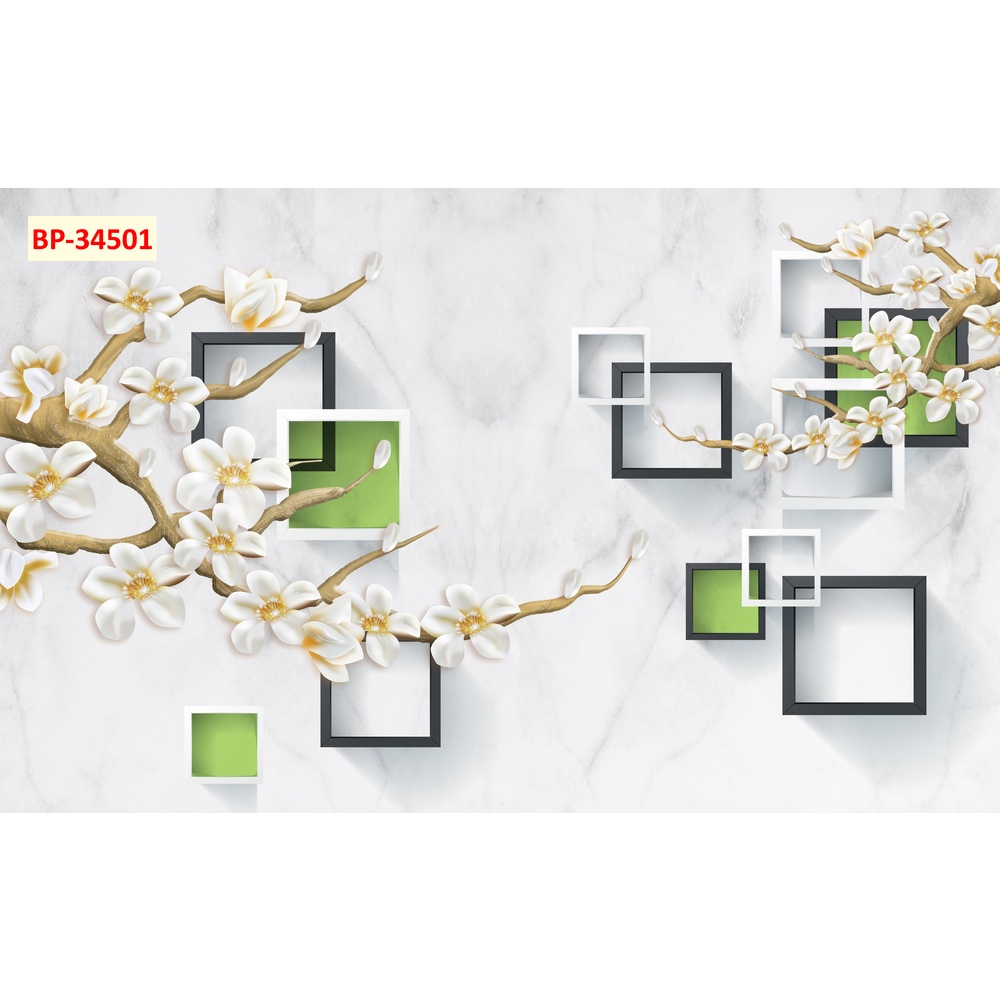 Tranh dán tường 3D phong cách INDOCHINE Đông Dương