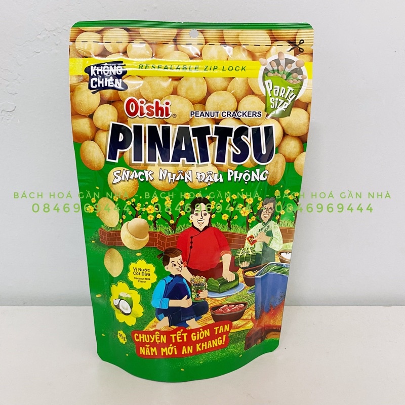 Snack nhân đậu phộng PINATTSU túi 95g