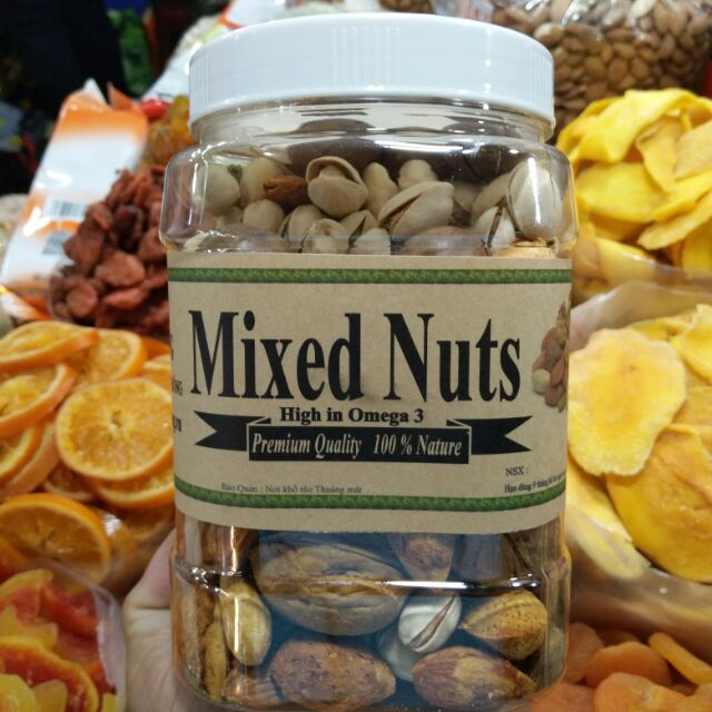 Mixed Nuts 5 Loại Hạt Dinh Dưỡng Macca, Óc Chó, Hạt Dẻ, Hạnh Nhân