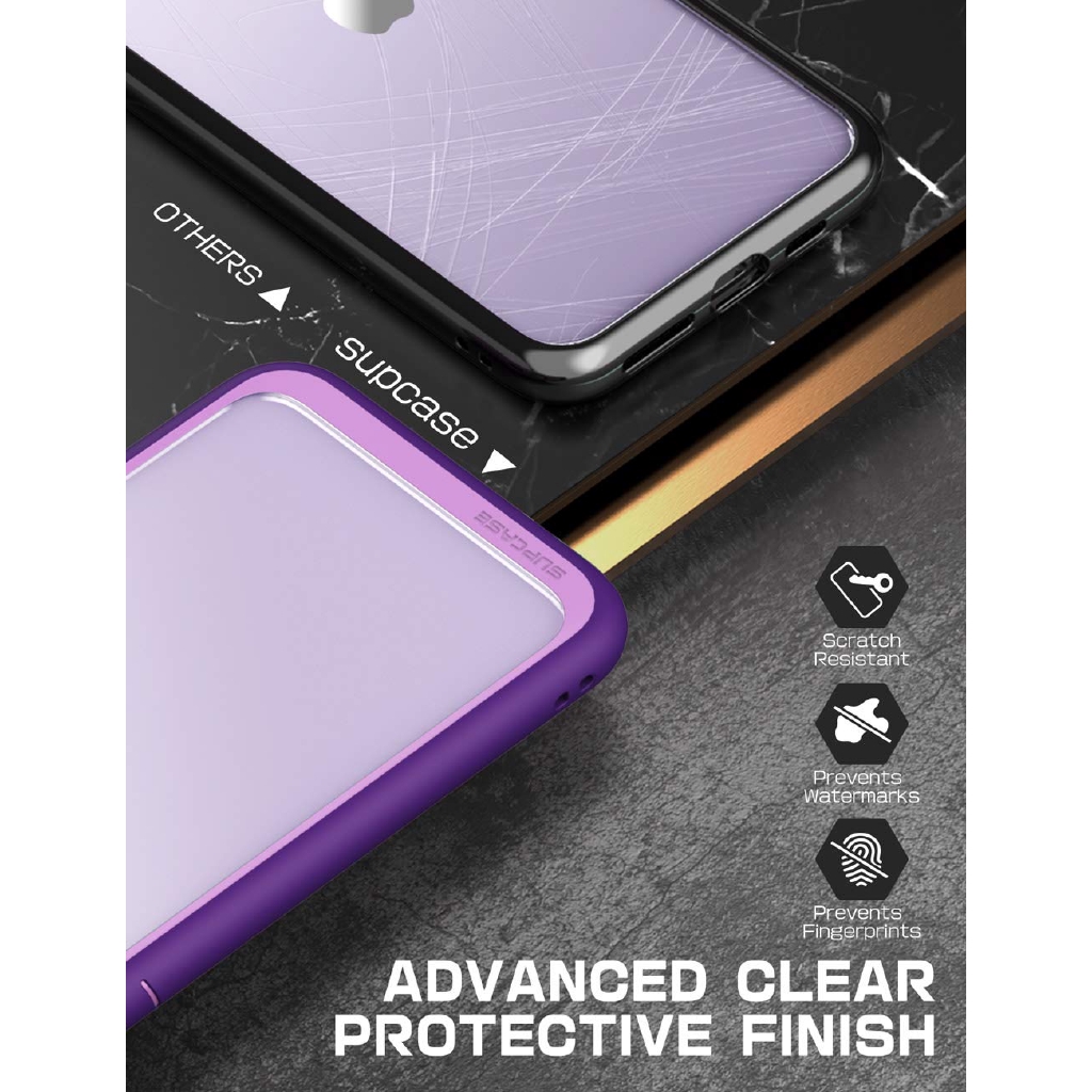 Ốp điện thoại SUPCASE hybrid trong suốt thiết kế cao cấp thích hợp cho iPhone 11 6.1 Inch