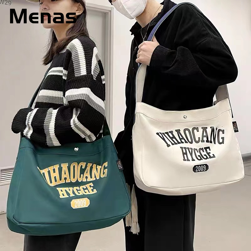 Menas Túi Xách canvas Sức Chứa Lớn Thời Trang Dành Cho Nam Nữ