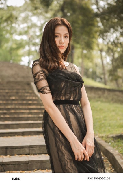 Đầm Elise ren đen XL