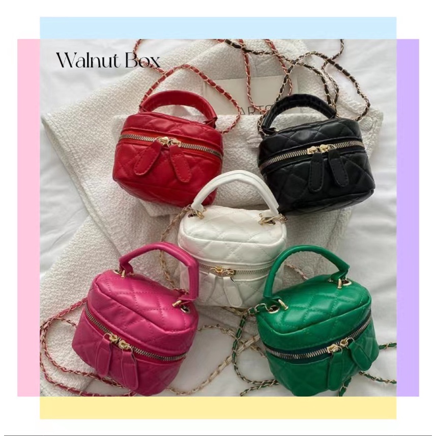 Túi Đeo Chéo Mini Đính Kim Cương Thời Trang Dành Cho Nữ