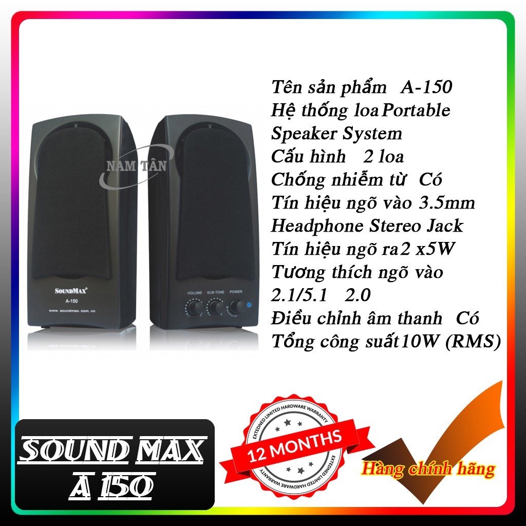 Loa máy tính SoundMax A150 ( Hàng Chính Hãng )