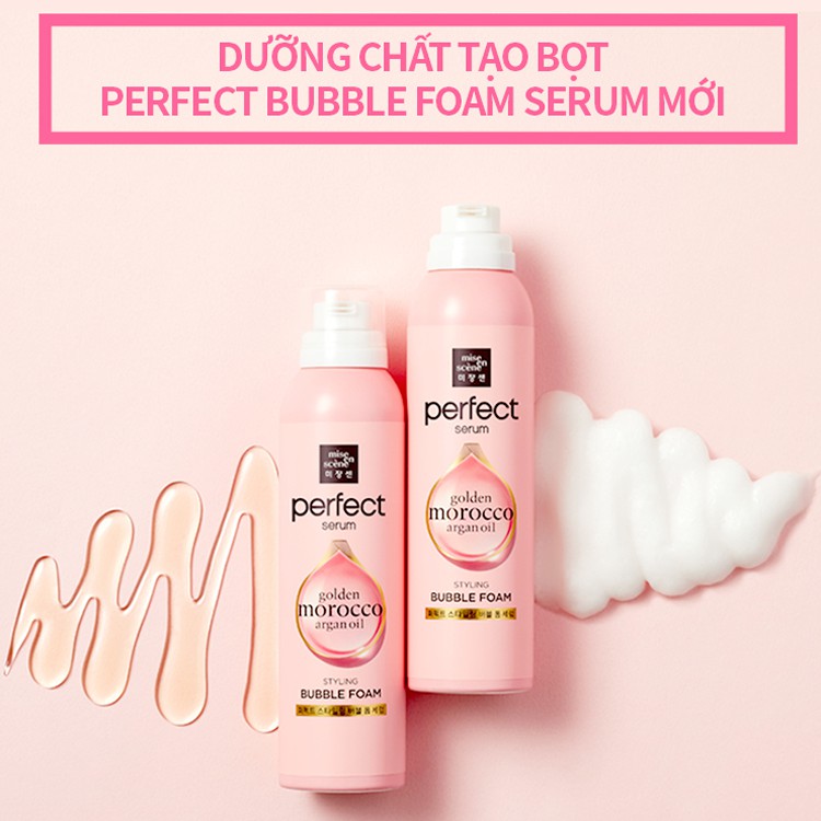 Xịt Dưỡng Tóc Dạng Bọt Mise En Scene Perfect Bubble Foam Serum tại Daily Beauty Official