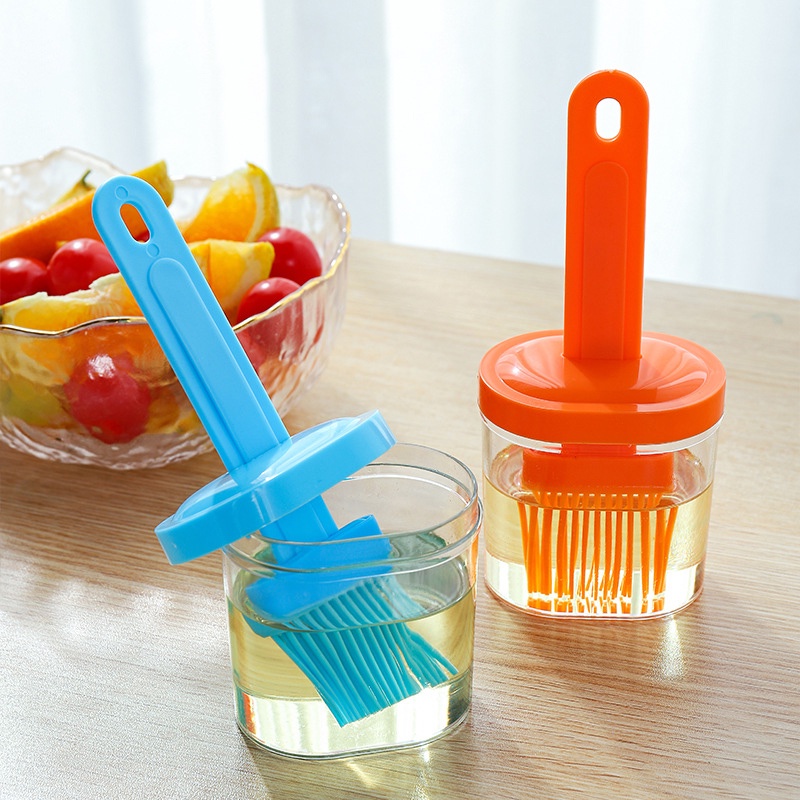 Bình silicone đựng dầu kèm cọ quét Ossayi chịu nhiệt cao tiện lợi