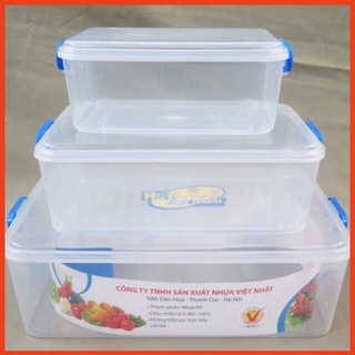 🍁 Bộ 3 hộp nhựa đựng thức ăn việt nhật 🍁