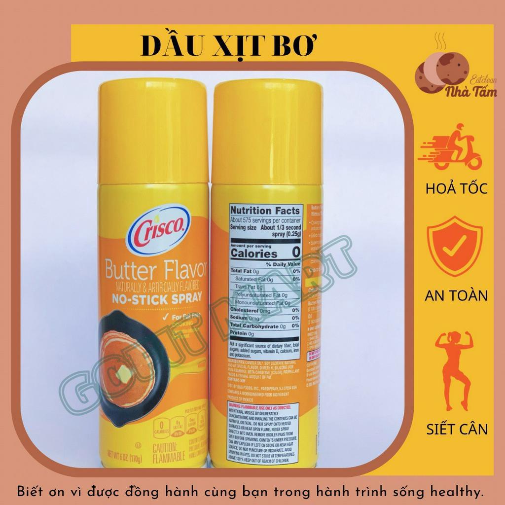 Dầu ăn kiêng dạng xịt Crisco Butter 6oz vị bơ