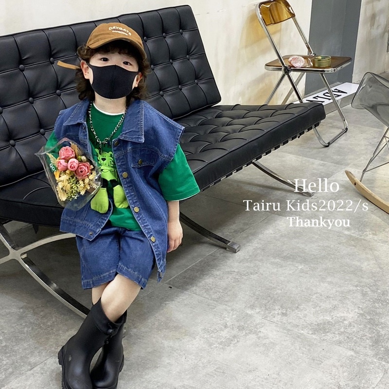 BỘ JEAN BÉ TRAI , SET QUẦN ÁO JEAN CỘC TAY BÉ TRAI (ko bao gồm áo phông)