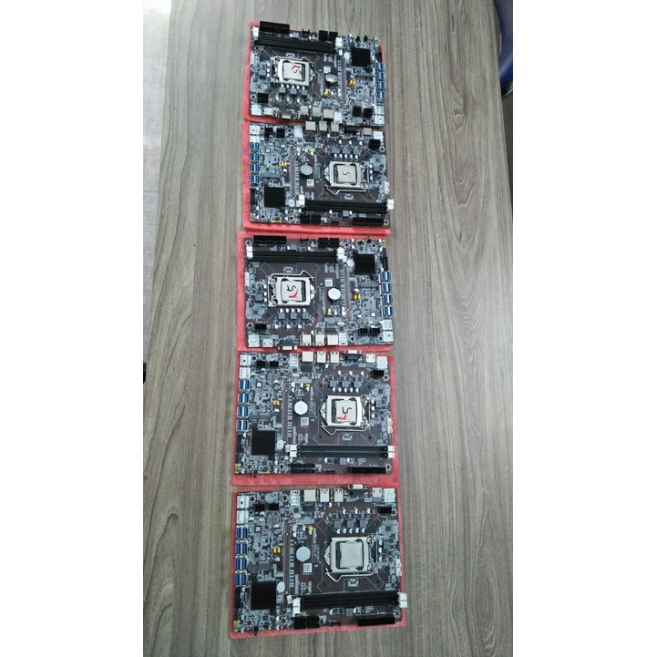 Combo Main b75 8 chân cắm usb + Chip G540 + Ram ddr3 4Gb kèm fan cpu