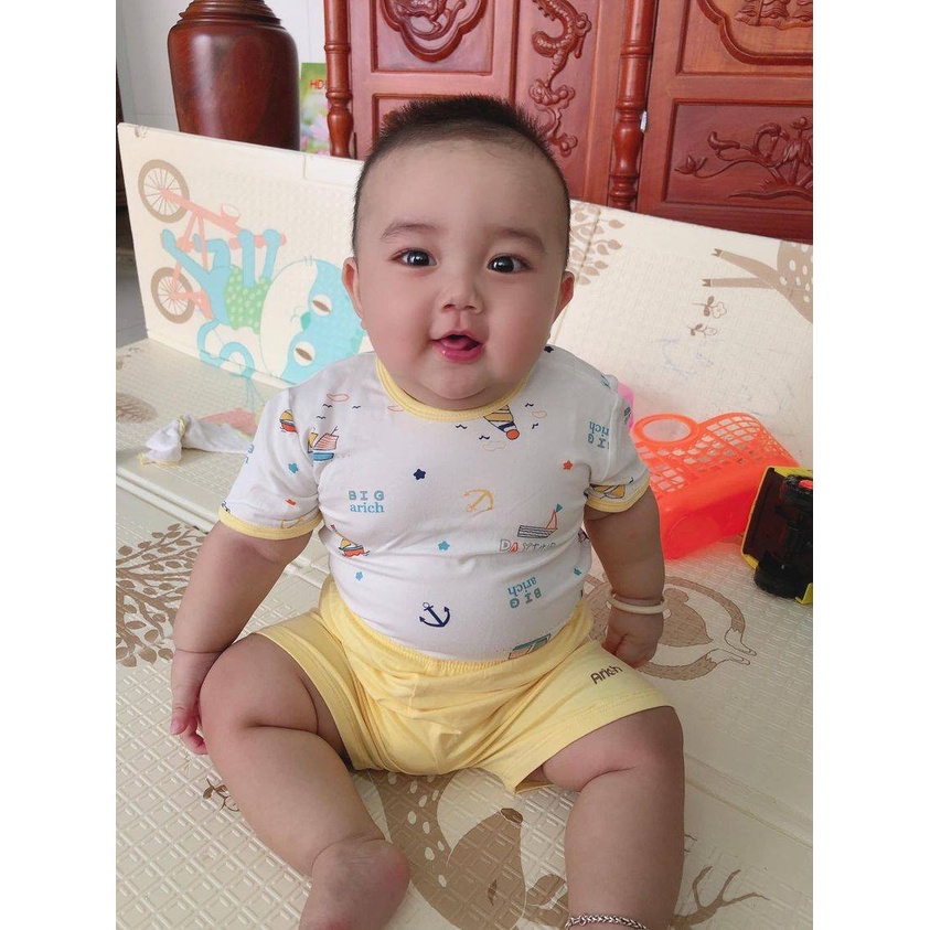 BỘ CỘC CÀI VAI VẢI SỢI TRE HỌA TIẾT CHO BÉ