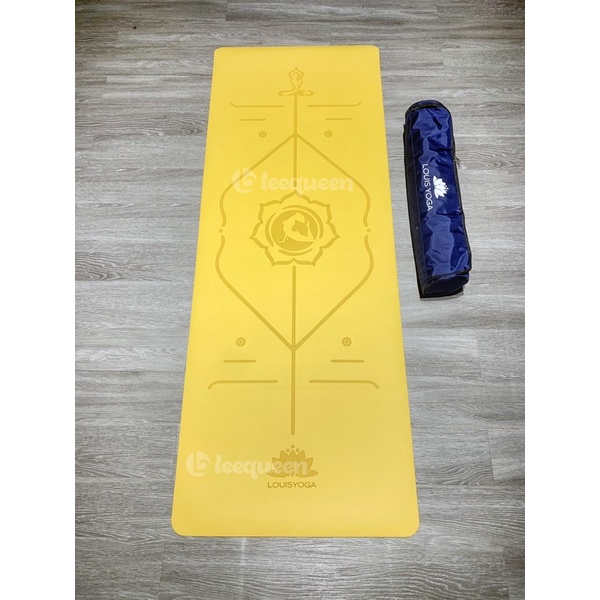 Thảm cao su tập yoga Louis phiên bản Basic  định tuyến - Chất liệu cao su chống thấm, chống trơn, chống trượt