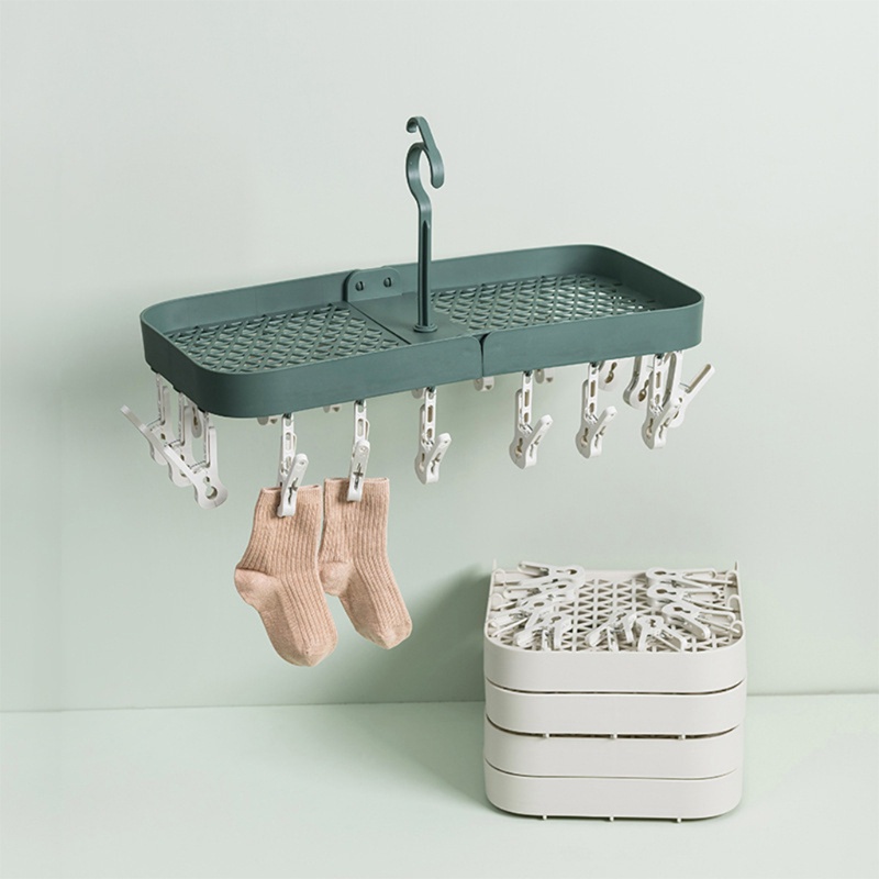 Giá Đỡ 18 Kẹp Phơi Đồ Lót Tiện Lợi