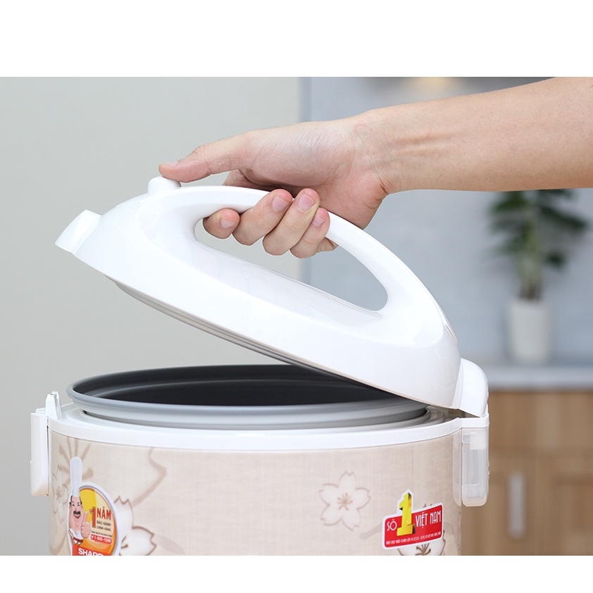 Nồi cơm điện Sharp 1.8 lít KS-N191ETV MỚI SX Thái Lan ( Lòng nồi phủ  nhôm chống dính )