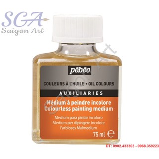 Dung môi pebeo colourless painting medium no.650601 75ml dùng cho sơn dầu
