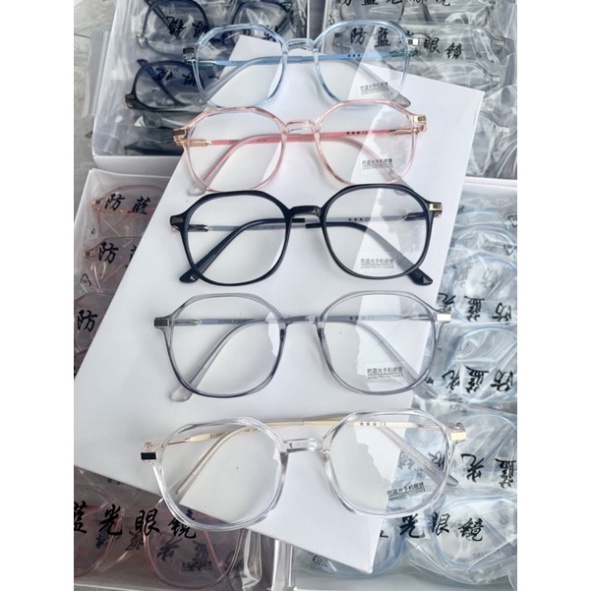 Kính Mắt Tròn Gọng Kim Loại 5 Màu