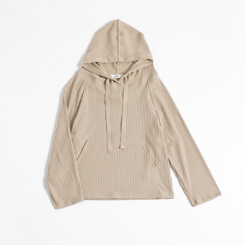 Áo thun hoodie dài tay ET.TEE vải len tăm trắng be đủ size A1868 | BigBuy360 - bigbuy360.vn