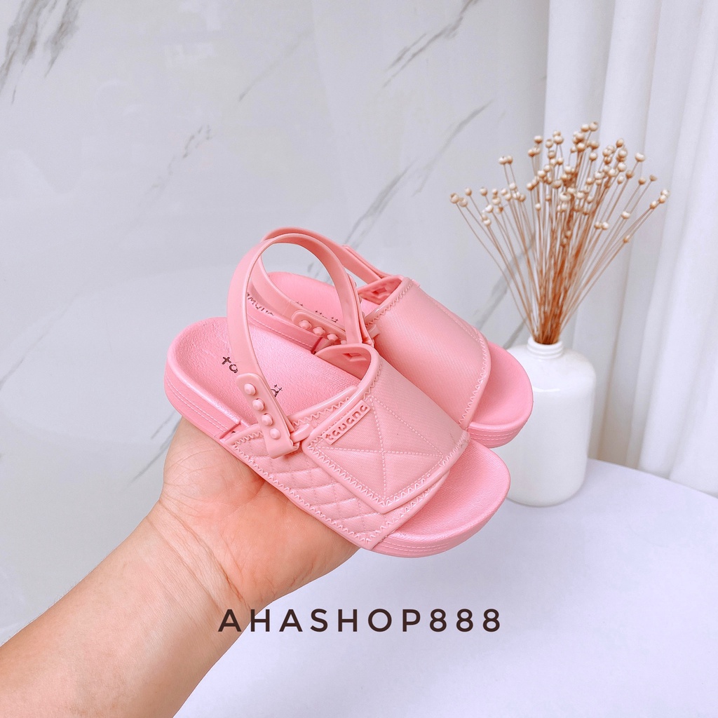Sandal Quai Hậu Nhựa Dẻo 2 Trong 1 Đi Được 2 Kiểu Cho Bé Trai Bé Gái K123